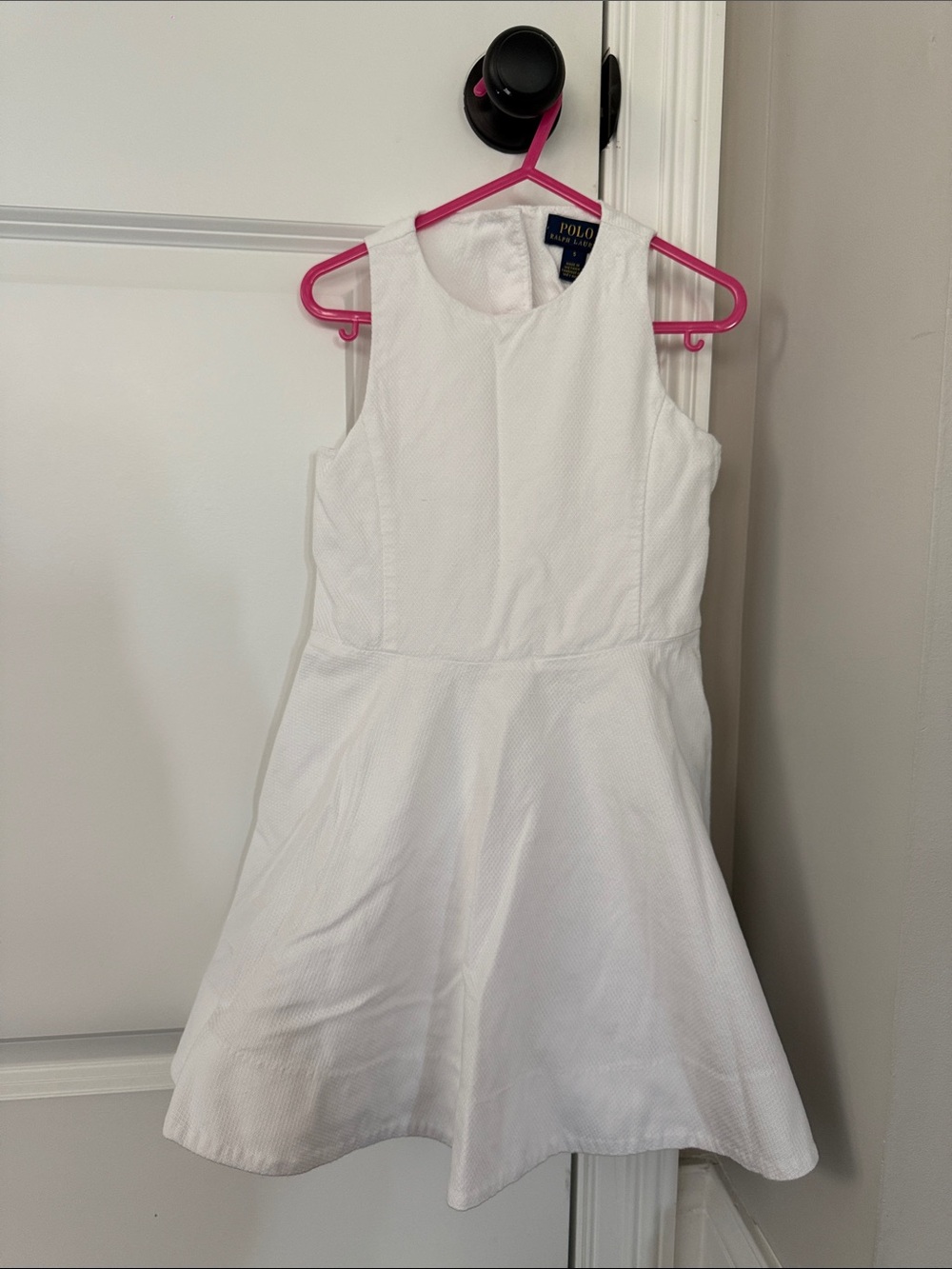Polo by Ralph Lauren White Sleeveless Fit & Flare Mini Dress